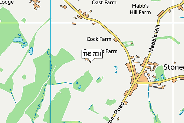 TN5 7EH map - OS VectorMap District (Ordnance Survey) TN5 7EH map - OS VectorMap District (Ordnance Survey)
