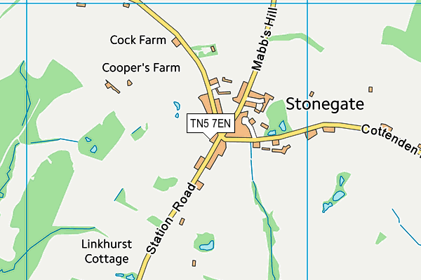 TN5 7EN map - OS VectorMap District (Ordnance Survey) TN5 7EN map - OS VectorMap District (Ordnance Survey)