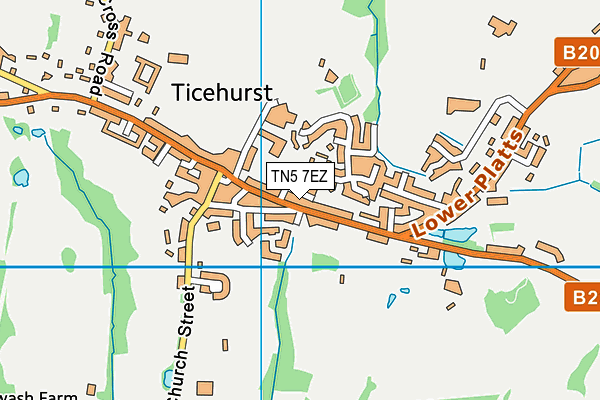 TN5 7EZ map - OS VectorMap District (Ordnance Survey) TN5 7EZ map - OS VectorMap District (Ordnance Survey)
