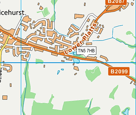 TN5 7HB map - OS VectorMap District (Ordnance Survey) TN5 7HB map - OS VectorMap District (Ordnance Survey)
