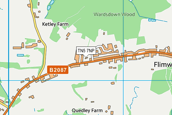 TN5 7NP map - OS VectorMap District (Ordnance Survey) TN5 7NP map - OS VectorMap District (Ordnance Survey)