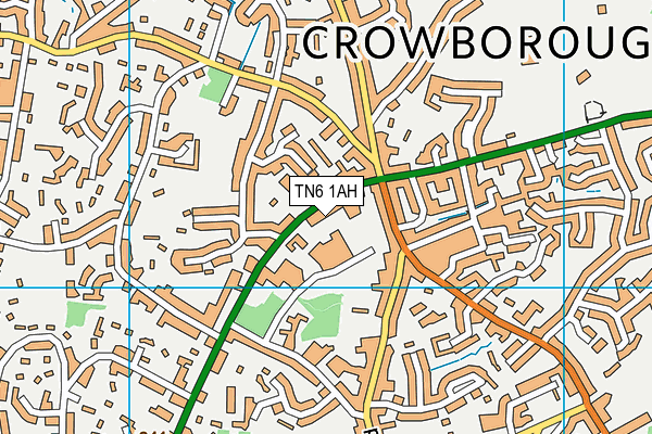 TN6 1AH map - OS VectorMap District (Ordnance Survey) TN6 1AH map - OS VectorMap District (Ordnance Survey)