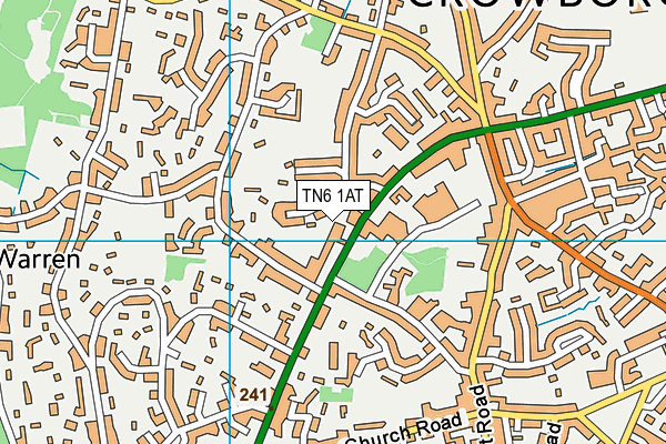TN6 1AT map - OS VectorMap District (Ordnance Survey) TN6 1AT map - OS VectorMap District (Ordnance Survey)