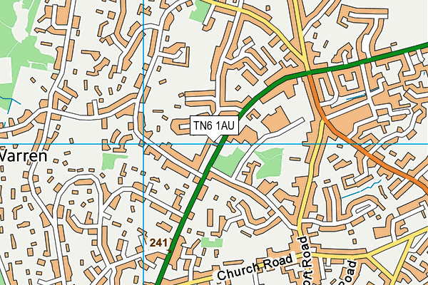 TN6 1AU map - OS VectorMap District (Ordnance Survey) TN6 1AU map - OS VectorMap District (Ordnance Survey)