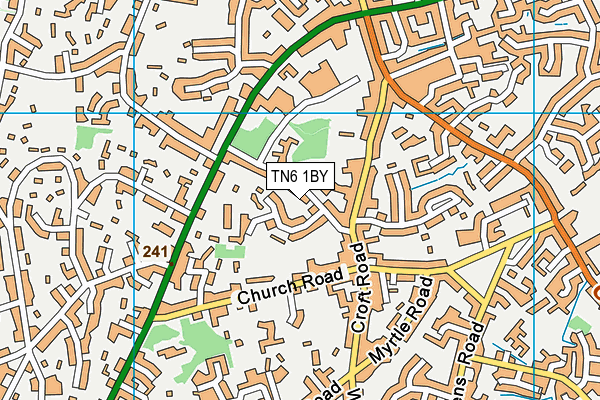 TN6 1BY map - OS VectorMap District (Ordnance Survey) TN6 1BY map - OS VectorMap District (Ordnance Survey)