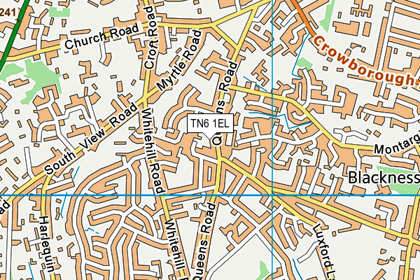 TN6 1EL map - OS VectorMap District (Ordnance Survey) TN6 1EL map - OS VectorMap District (Ordnance Survey)