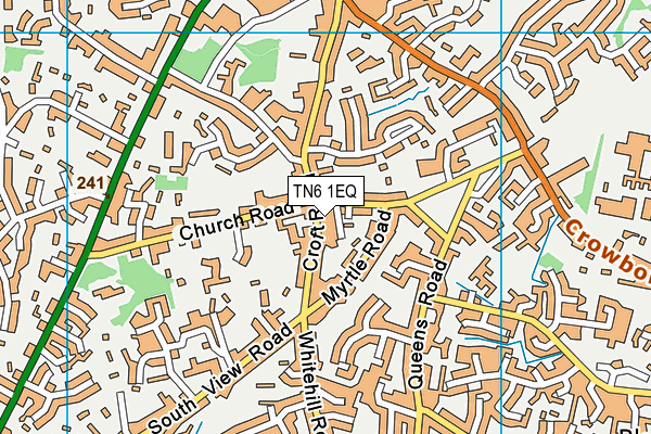 TN6 1EQ map - OS VectorMap District (Ordnance Survey) TN6 1EQ map - OS VectorMap District (Ordnance Survey)