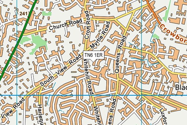 TN6 1ER map - OS VectorMap District (Ordnance Survey) TN6 1ER map - OS VectorMap District (Ordnance Survey)