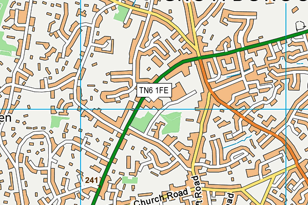 TN6 1FE map - OS VectorMap District (Ordnance Survey) TN6 1FE map - OS VectorMap District (Ordnance Survey)