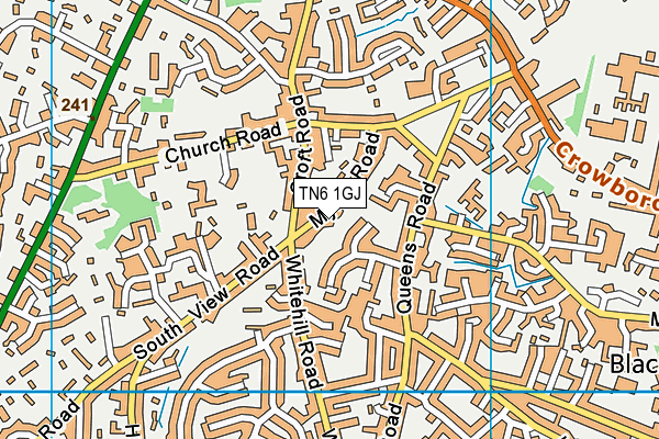 TN6 1GJ map - OS VectorMap District (Ordnance Survey) TN6 1GJ map - OS VectorMap District (Ordnance Survey)