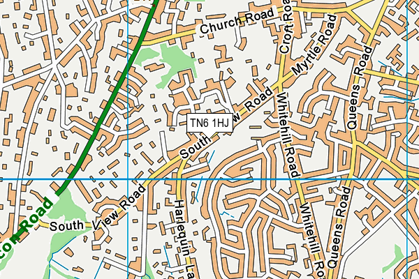 TN6 1HJ map - OS VectorMap District (Ordnance Survey) TN6 1HJ map - OS VectorMap District (Ordnance Survey)