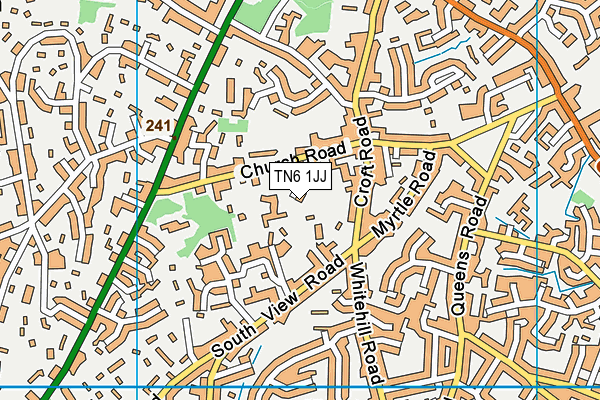 TN6 1JJ map - OS VectorMap District (Ordnance Survey) TN6 1JJ map - OS VectorMap District (Ordnance Survey)