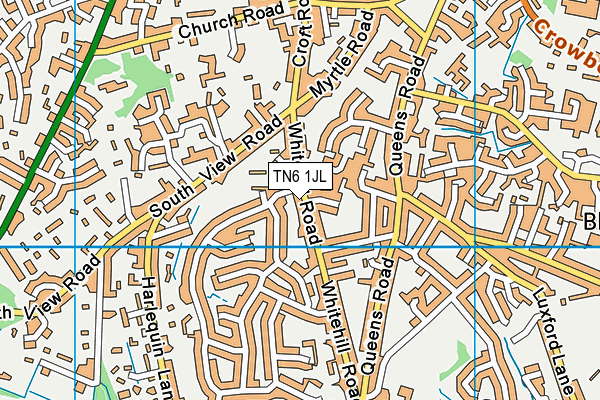 TN6 1JL map - OS VectorMap District (Ordnance Survey) TN6 1JL map - OS VectorMap District (Ordnance Survey)
