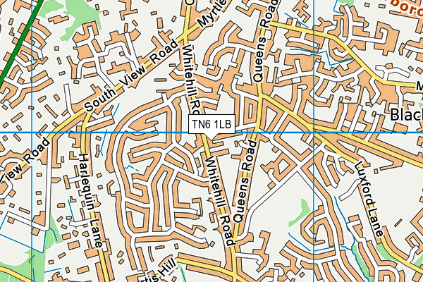 TN6 1LB map - OS VectorMap District (Ordnance Survey) TN6 1LB map - OS VectorMap District (Ordnance Survey)