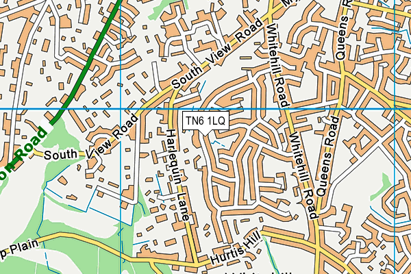 TN6 1LQ map - OS VectorMap District (Ordnance Survey) TN6 1LQ map - OS VectorMap District (Ordnance Survey)