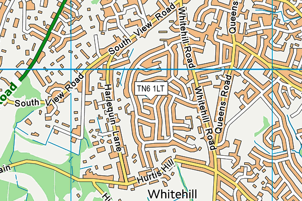 TN6 1LT map - OS VectorMap District (Ordnance Survey) TN6 1LT map - OS VectorMap District (Ordnance Survey)