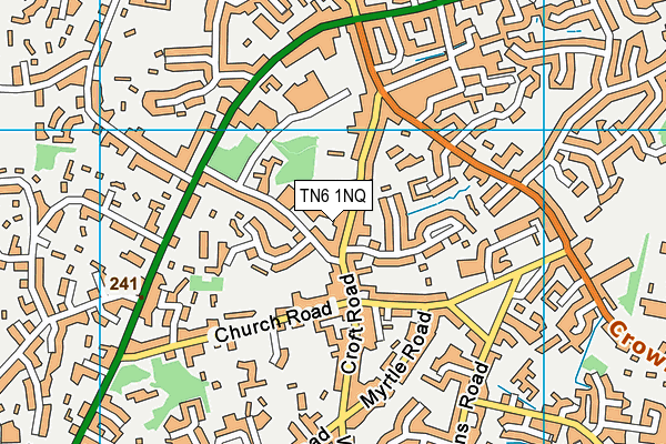 TN6 1NQ map - OS VectorMap District (Ordnance Survey) TN6 1NQ map - OS VectorMap District (Ordnance Survey)