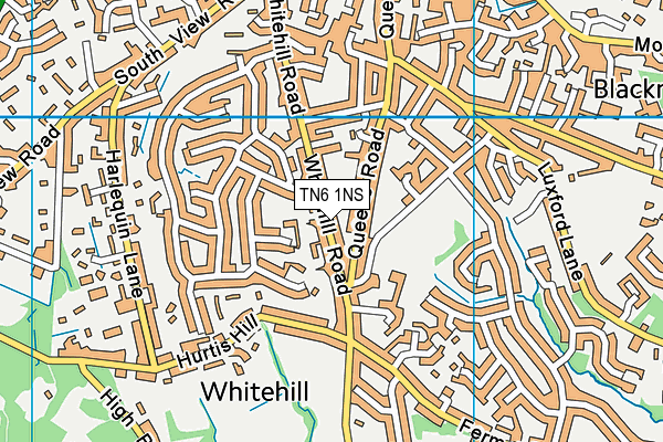 TN6 1NS map - OS VectorMap District (Ordnance Survey) TN6 1NS map - OS VectorMap District (Ordnance Survey)