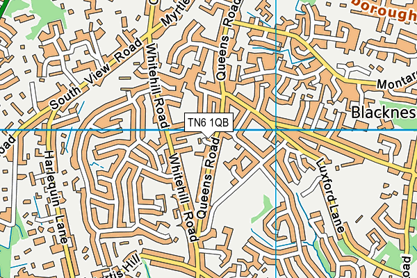 TN6 1QB map - OS VectorMap District (Ordnance Survey) TN6 1QB map - OS VectorMap District (Ordnance Survey)