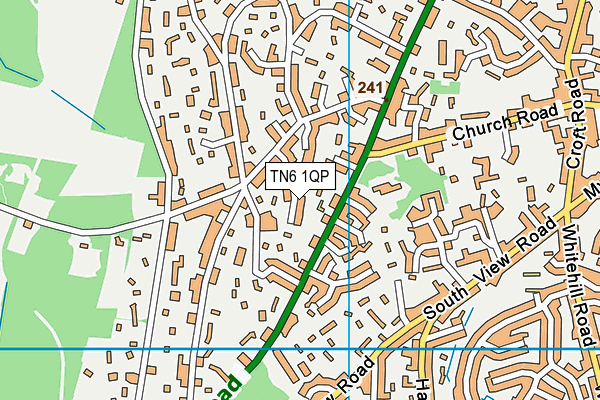 TN6 1QP map - OS VectorMap District (Ordnance Survey) TN6 1QP map - OS VectorMap District (Ordnance Survey)