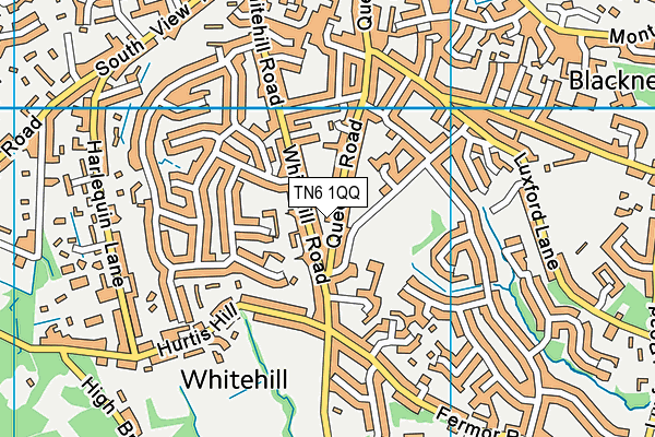 TN6 1QQ map - OS VectorMap District (Ordnance Survey)