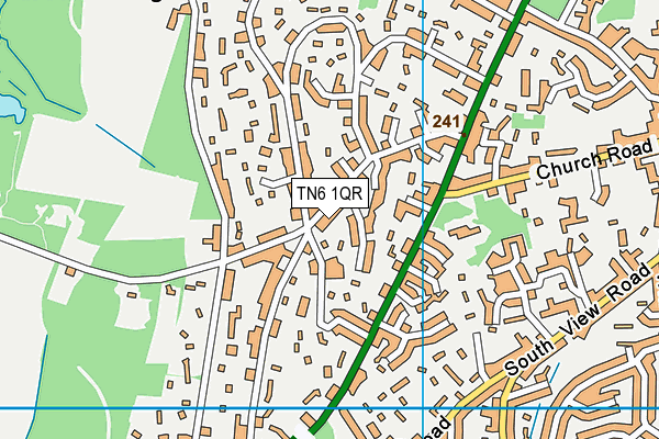 TN6 1QR map - OS VectorMap District (Ordnance Survey) TN6 1QR map - OS VectorMap District (Ordnance Survey)