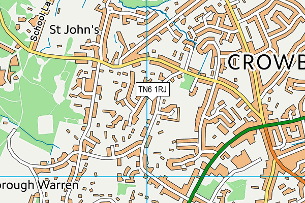 TN6 1RJ map - OS VectorMap District (Ordnance Survey) TN6 1RJ map - OS VectorMap District (Ordnance Survey)