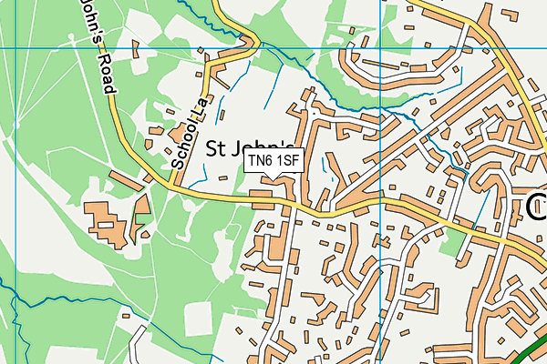 TN6 1SF map - OS VectorMap District (Ordnance Survey) TN6 1SF map - OS VectorMap District (Ordnance Survey)