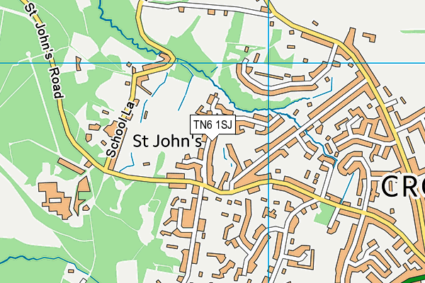TN6 1SJ map - OS VectorMap District (Ordnance Survey) TN6 1SJ map - OS VectorMap District (Ordnance Survey)