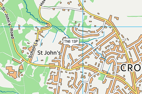 TN6 1SP map - OS VectorMap District (Ordnance Survey) TN6 1SP map - OS VectorMap District (Ordnance Survey)