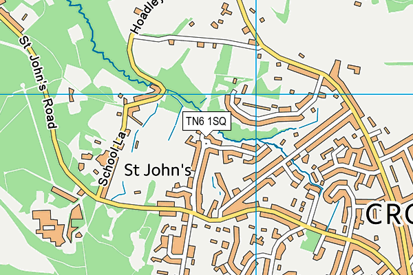 TN6 1SQ map - OS VectorMap District (Ordnance Survey) TN6 1SQ map - OS VectorMap District (Ordnance Survey)