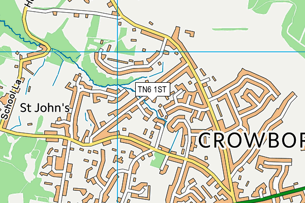 TN6 1ST map - OS VectorMap District (Ordnance Survey) TN6 1ST map - OS VectorMap District (Ordnance Survey)
