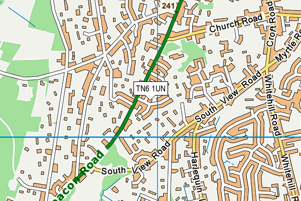 TN6 1UN map - OS VectorMap District (Ordnance Survey) TN6 1UN map - OS VectorMap District (Ordnance Survey)