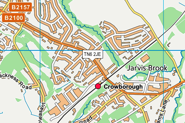 TN6 2JE map - OS VectorMap District (Ordnance Survey) TN6 2JE map - OS VectorMap District (Ordnance Survey)