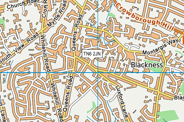 TN6 2JN map - OS VectorMap District (Ordnance Survey) TN6 2JN map - OS VectorMap District (Ordnance Survey)