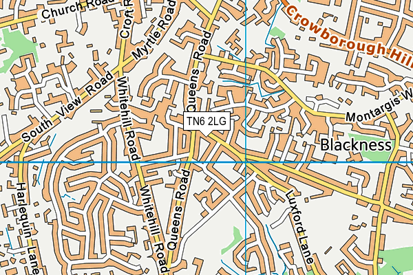 TN6 2LG map - OS VectorMap District (Ordnance Survey) TN6 2LG map - OS VectorMap District (Ordnance Survey)