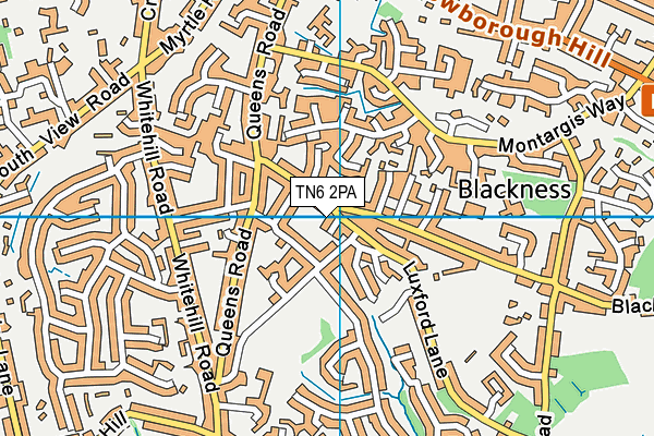 TN6 2PA map - OS VectorMap District (Ordnance Survey) TN6 2PA map - OS VectorMap District (Ordnance Survey)