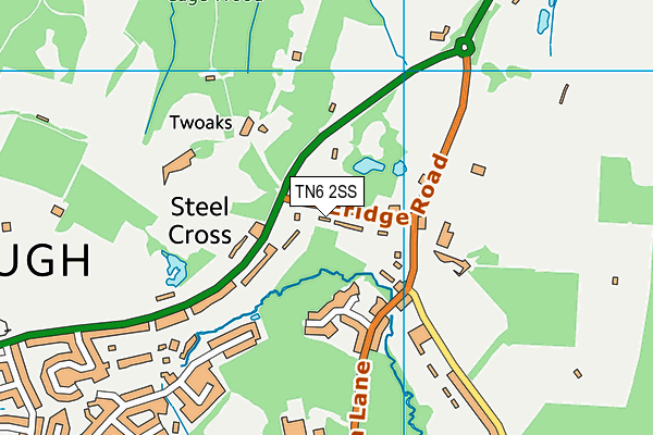 TN6 2SS map - OS VectorMap District (Ordnance Survey) TN6 2SS map - OS VectorMap District (Ordnance Survey)
