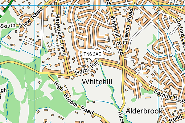 TN6 3AE map - OS VectorMap District (Ordnance Survey) TN6 3AE map - OS VectorMap District (Ordnance Survey)