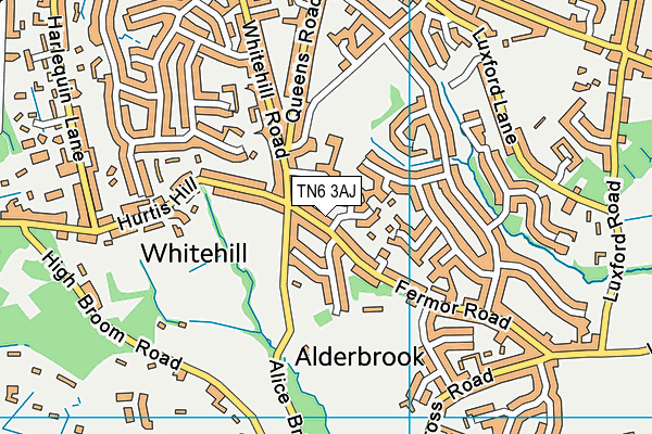 TN6 3AJ map - OS VectorMap District (Ordnance Survey)