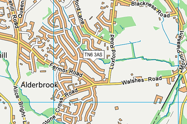 TN6 3AS map - OS VectorMap District (Ordnance Survey) TN6 3AS map - OS VectorMap District (Ordnance Survey)