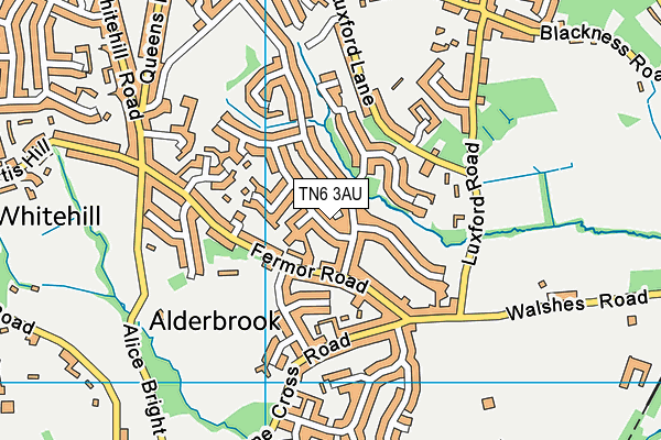 TN6 3AU map - OS VectorMap District (Ordnance Survey)