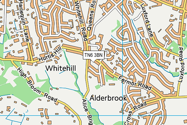 TN6 3BN map - OS VectorMap District (Ordnance Survey) TN6 3BN map - OS VectorMap District (Ordnance Survey)