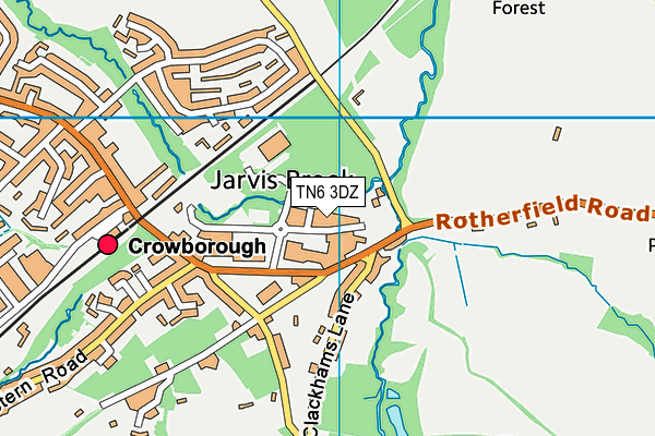 TN6 3DZ map - OS VectorMap District (Ordnance Survey) TN6 3DZ map - OS VectorMap District (Ordnance Survey)