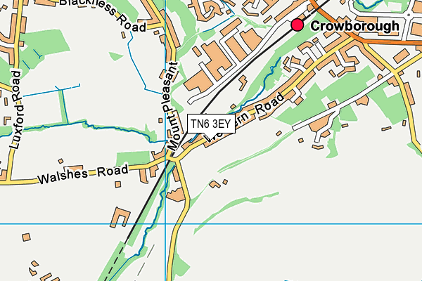 TN6 3EY map - OS VectorMap District (Ordnance Survey) TN6 3EY map - OS VectorMap District (Ordnance Survey)
