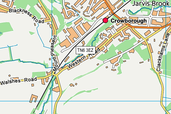 TN6 3EZ map - OS VectorMap District (Ordnance Survey) TN6 3EZ map - OS VectorMap District (Ordnance Survey)