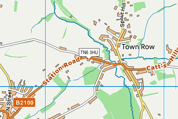 TN6 3HU map - OS VectorMap District (Ordnance Survey)