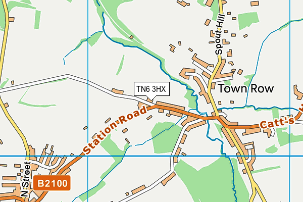 TN6 3HX map - OS VectorMap District (Ordnance Survey) TN6 3HX map - OS VectorMap District (Ordnance Survey)