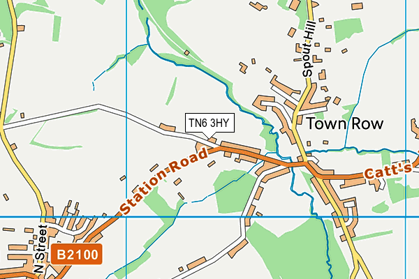 TN6 3HY map - OS VectorMap District (Ordnance Survey)