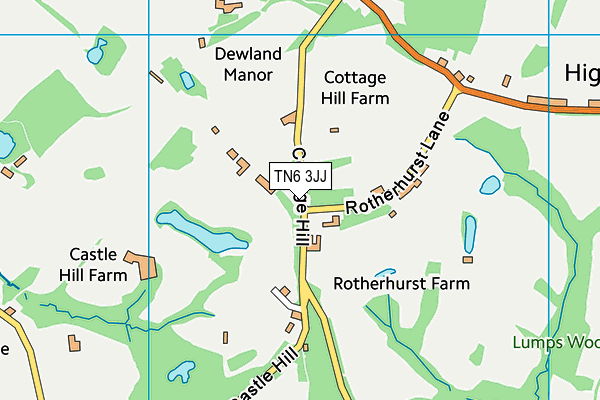 TN6 3JJ map - OS VectorMap District (Ordnance Survey) TN6 3JJ map - OS VectorMap District (Ordnance Survey)